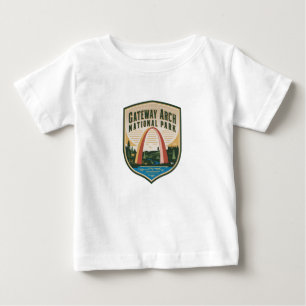 Gateway Arch National Park Badge Baby T-Shirt