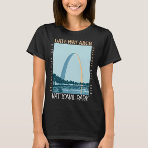 Gateway Arch National Park Distressed Vintage T-Shirt
