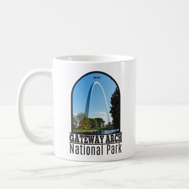 Gateway Arch National Park Missouri Coffee Mug (Left)