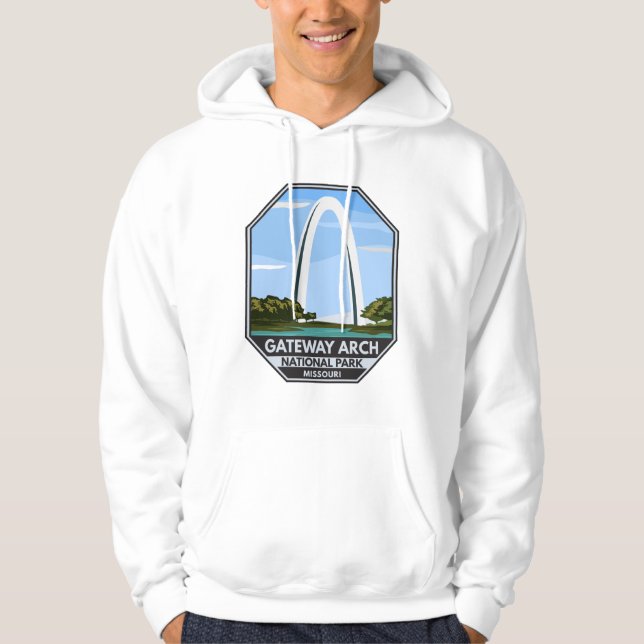 Gateway Arch National Park Missouri Hoodie (Front)