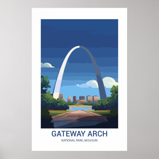 Gateway Arch National Park Missouri USA  Poster (Front)