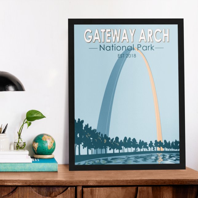 Gateway Arch National Park Vintage Poster (Creator Uploaded)