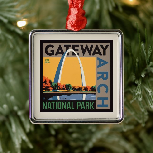 Gateway Arch | St. Louis, Missouri Metal Tree Decoration (Tree)