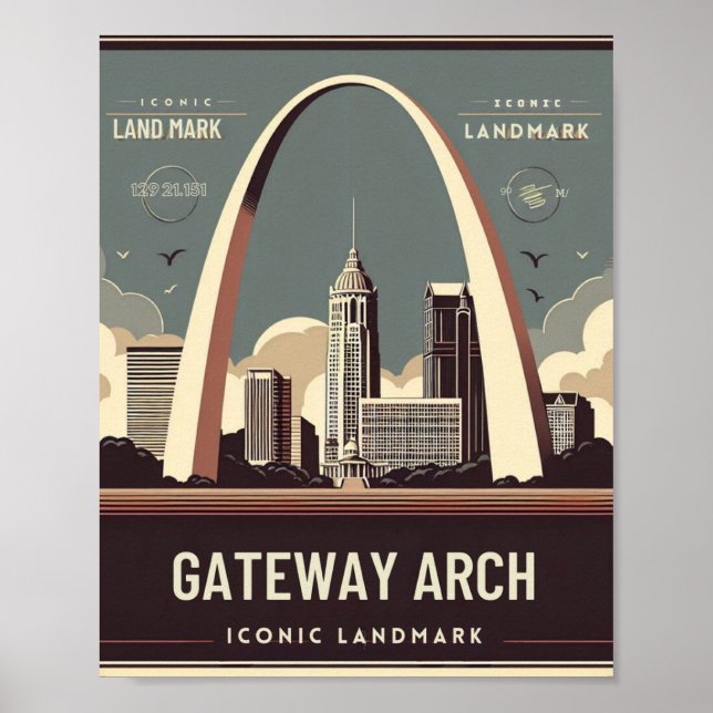 Gateway Arch - St. Louis, Missouri Poster (Front)