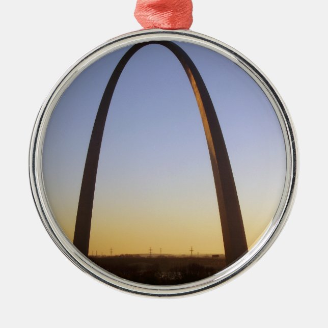 Gateway Arch, St. Louis, MO Metal Tree Decoration (Front)
