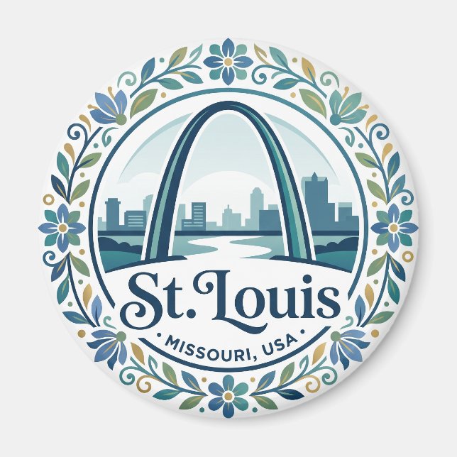Gateway Arch USA Magnet (Front)
