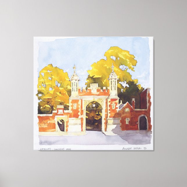 Gateway Lincoln's Inn 1993 Canvas Print (Front)