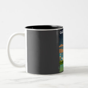 Gateway National Park Vintage Minimal Retro Travel Two-Tone Coffee Mug