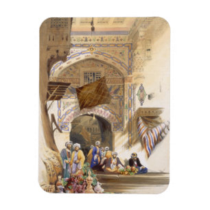 Gateway of a Bazaar, Grand Cairo, pub. 1846 (litho Magnet