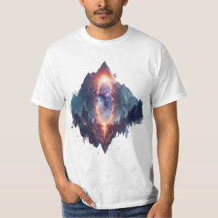 Gateway of the Mountains – Surreal Cosmic Portal L T-Shirt