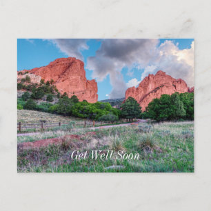 Gateway Rocks Garden Of Gods Get Well Postcard