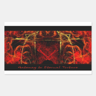 Gateway to Eternal Torture Rectangular Sticker