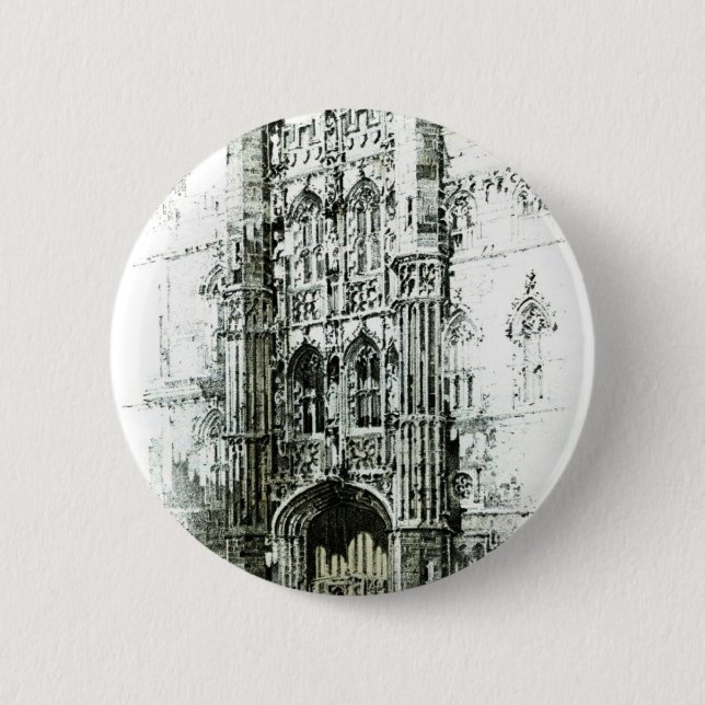 Gateway to Kings College 6 Cm Round Badge (Front)