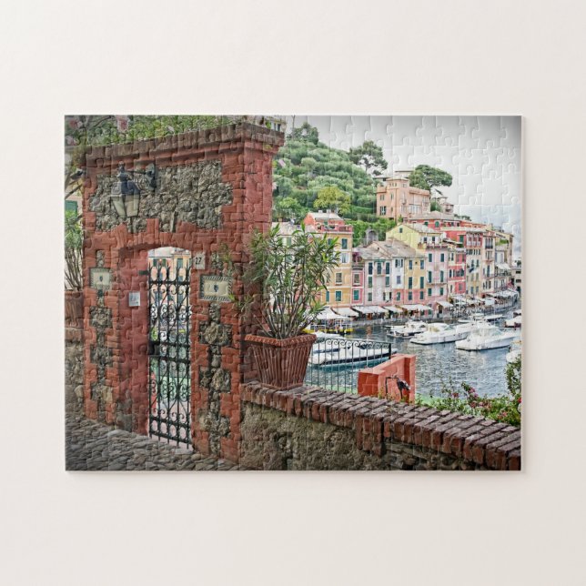 Gateway to Portofino, Italia - 11x14 - 252 pc Jigsaw Puzzle (Horizontal)