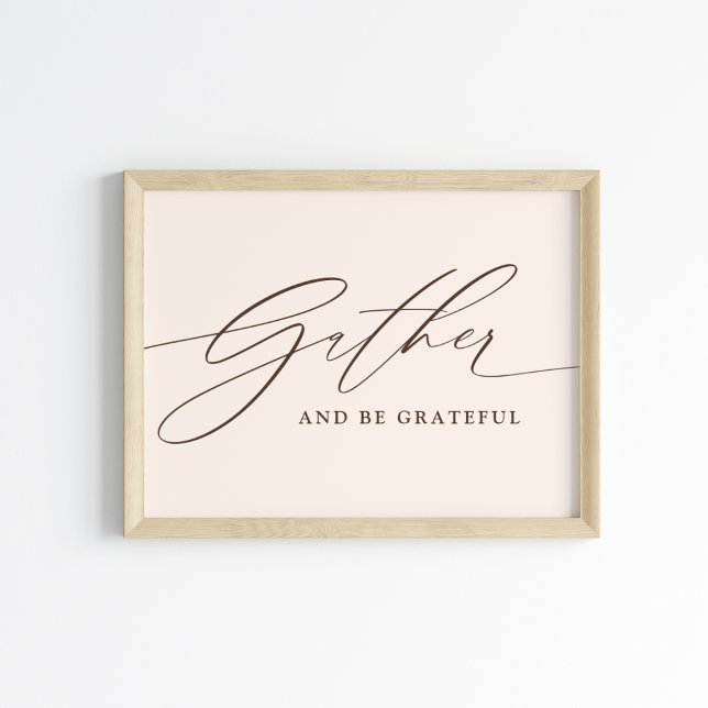 Gather and Be Grateful Script  Poster (Creator Uploaded)