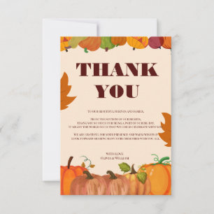 "Gather & Give Thanks: Join Us for a Thanksgiving  Thank You Card