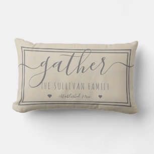 Gather   Home Family Name   Date Farmhouse Lumbar Cushion