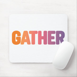Gather in Warm Colours Mouse Mat