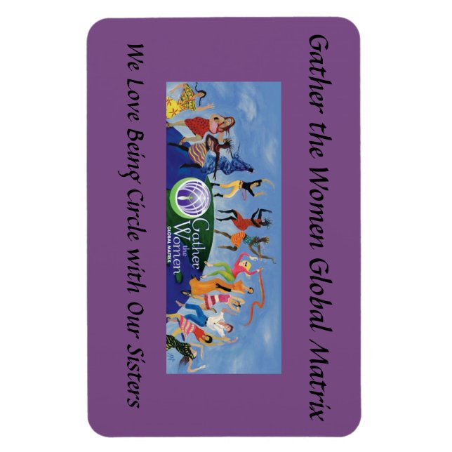 Gather the Women Circle Sisters Magnet (Vertical)