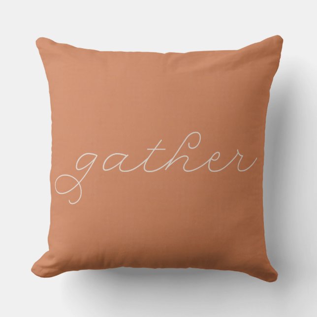 Gather Throw Pillow  (Front)