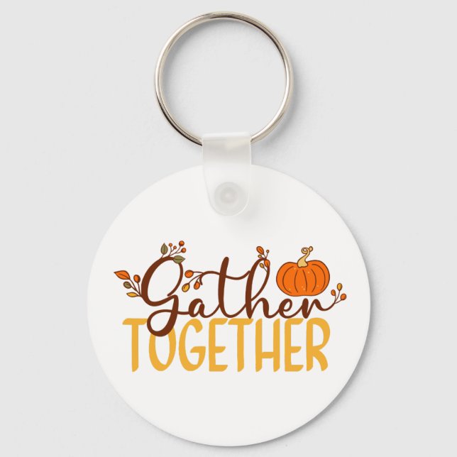 Gather Together Key Ring (Front)