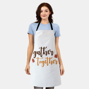 Gather Together Thanksgiving Autumn Colours  Apron