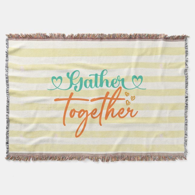 Gather Together Throw Blanket (Front)