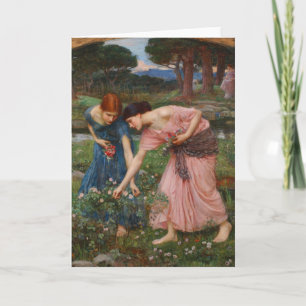 Gather Ye Rosebuds by John W. Waterhouse Card