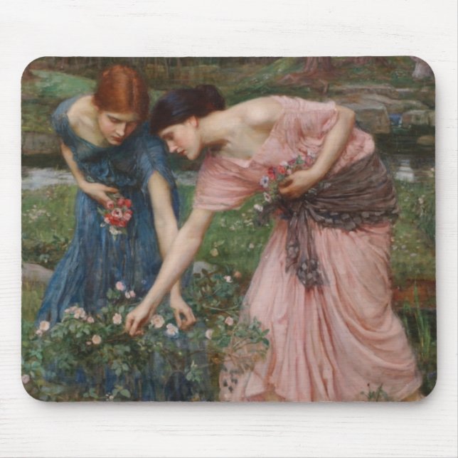 Gather Ye Rosebuds While Ye May Mouse Mat (Front)