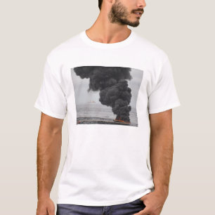 Gathered concentrated oil burns T-Shirt