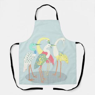 Gathered Cranes Apron