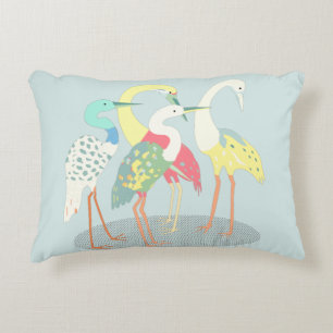 Gathered Cranes Decorative Cushion