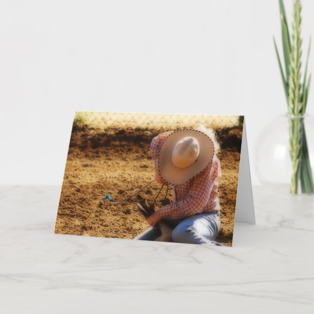 Gathered Up Blank Inside Greeting Card (Front)