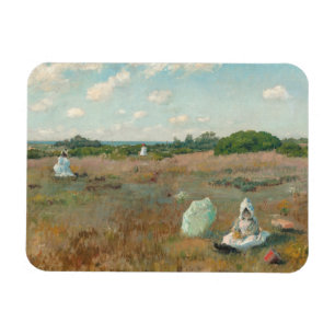 Gathering Autumn Flowers, 1894-5 (oil on canvas) Magnet