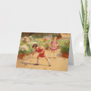 Gathering Flowers Victor Gabriel Gilbert Card