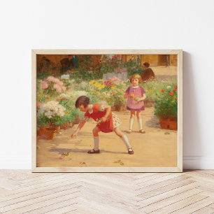 Gathering Flowers   Victor Gabriel Gilbert Poster