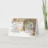 Gathering God/Granny, Folded Greeting Card, 5"x7"