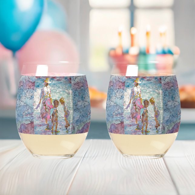 Gathering Light © – Fine Art Stemless Glass (Insitu (Baby Shower))