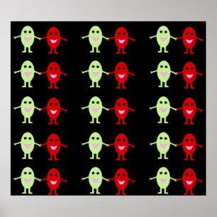 Gathering of Grapes Poster