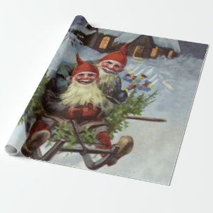 “Gathering Pine Boughs” by Jenny Nystrom Wrapping Paper