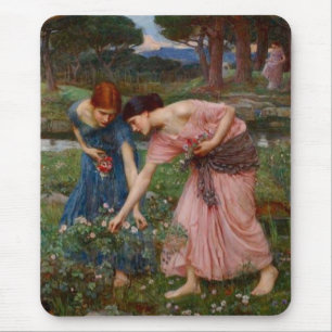 Gathering Rosebuds Mouse Mat