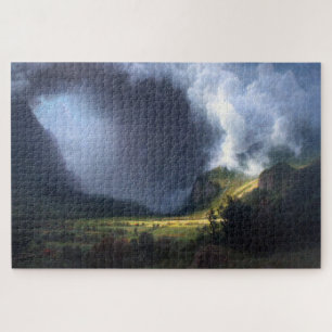 Gathering Storm in the Valley, Albert Bierstadt Jigsaw Puzzle