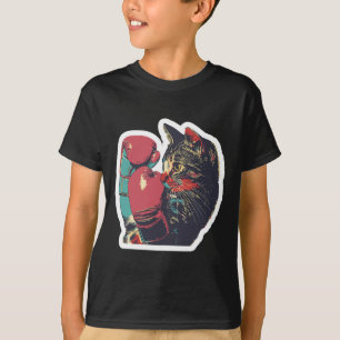 Gatito De Boxeo Cool Boxer Cat Boxing Gloves And C T-Shirt