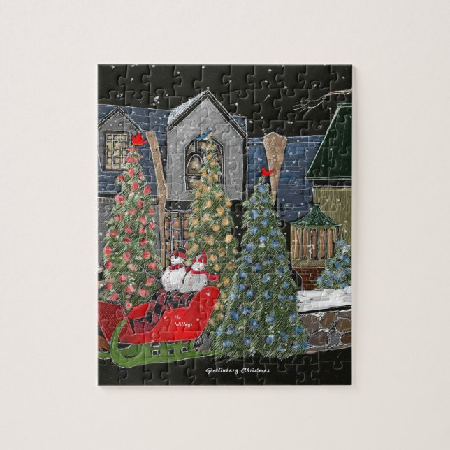 Gatlinburg Christmas Puzzle (Vertical)