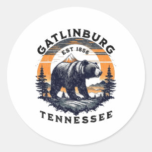 Gatlinburg  classic round sticker