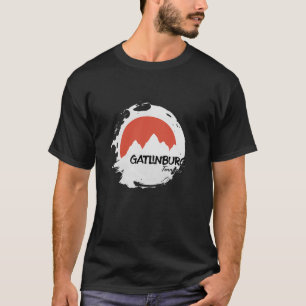 Gatlinburg Mountains Tennessee Hiking Outdoors Ret T-Shirt