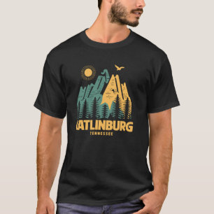 Gatlinburg Mountains Tennessee Hiking Outdoors Vin T-Shirt