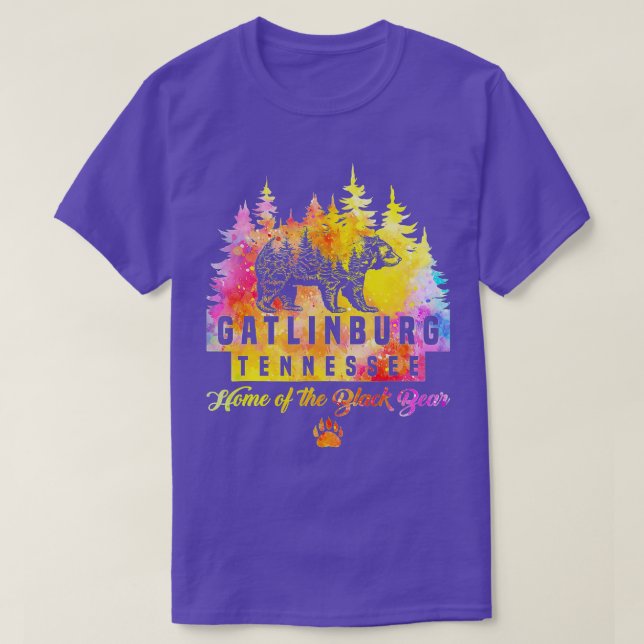 Gatlinburg Tennessee Bear Great Smoky Mountains Ti T-Shirt (Design Front)
