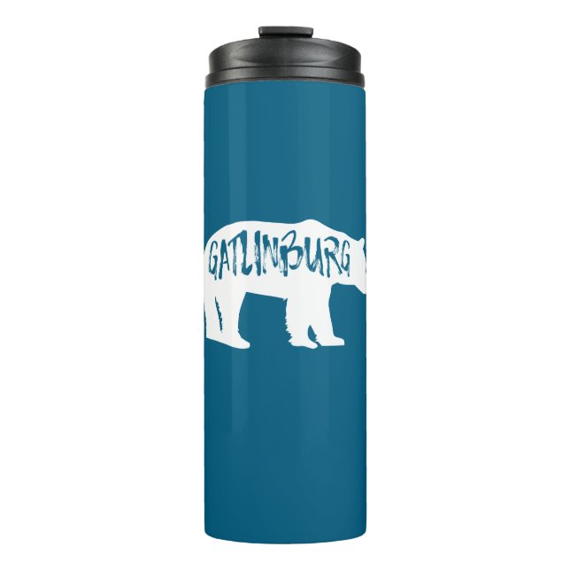 Gatlinburg Tennessee Bear Thermal Tumbler (Front)