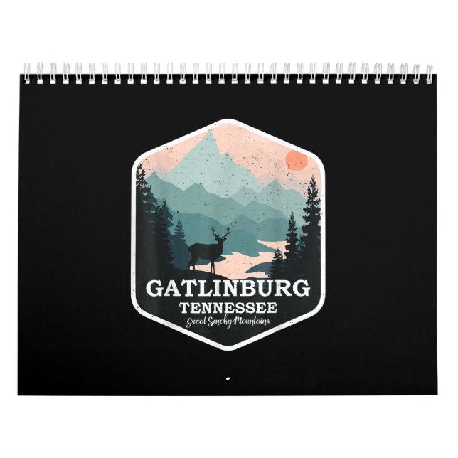 Gatlinburg Tennessee Great Smoky Mountains Hiking Calendar (Cover)